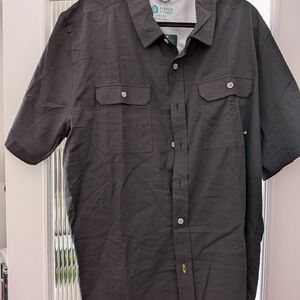 Sierra Designs Men’s Black Short-Sleeve Button-Down Shirt